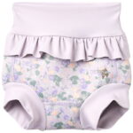 Wheat Blebadebukser m. Flæser - Rita - UV40+ - Purple Light Petu