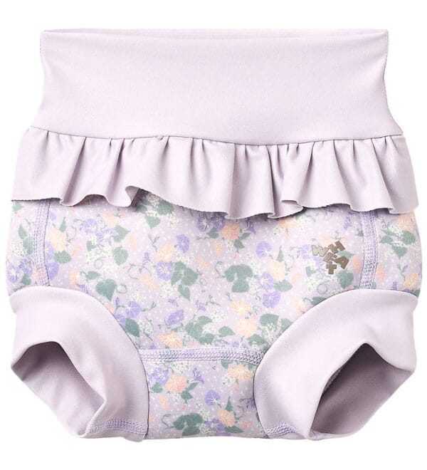 Wheat Blebadebukser m. Flæser - Rita - UV40+ - Purple Light Petu