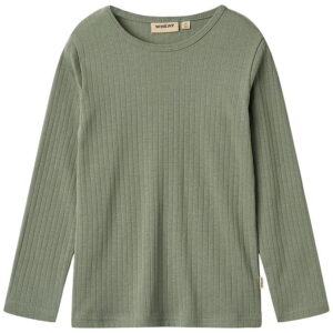 Wheat Bluse - Rib - Stig - Dusty Green