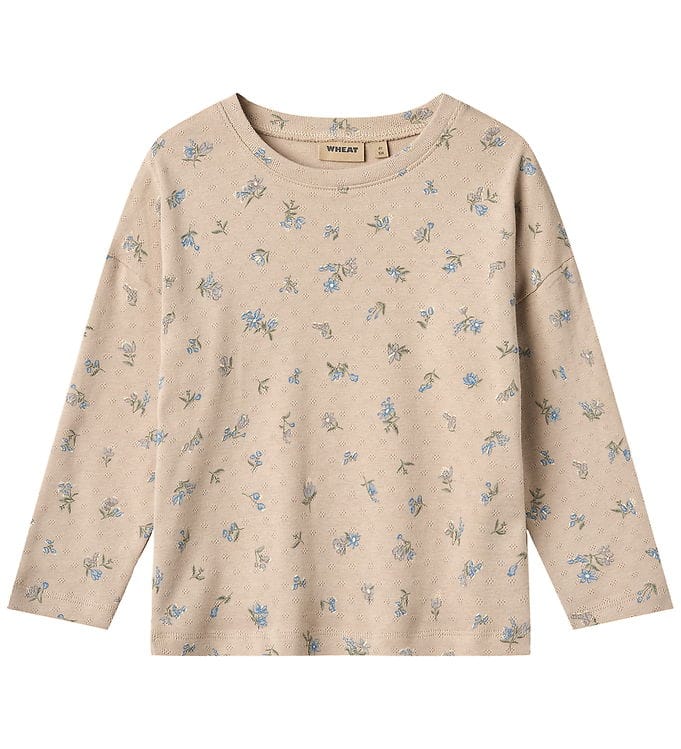 Wheat Bluse - Thilda - Warm Sand Flowers Wheat Bluse - Thilda - Warm Sand Flowers