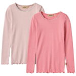 Wheat Bluser - Rib - 2-pak - Reese - Soft Lilac