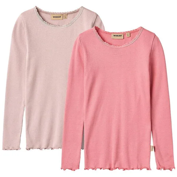 Wheat Bluser - Rib - 2-pak - Reese - Soft Lilac