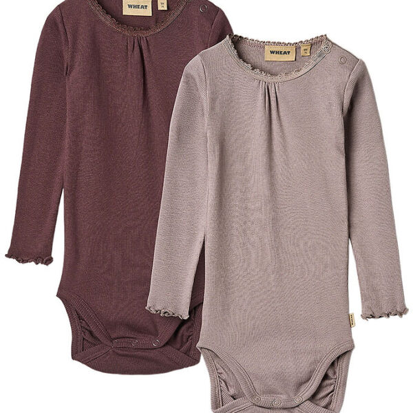 Wheat Body l/æ - 2-pak - Rib - Purple Fudge