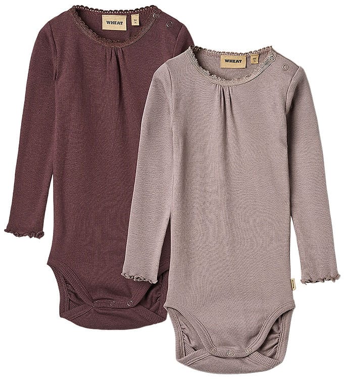 Wheat Body l/æ - 2-pak - Rib - Purple Fudge