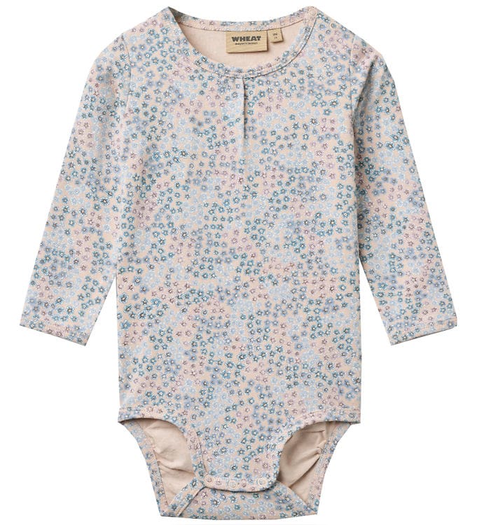 Wheat Body l/æ - Liv - Powder Blue Flowers
