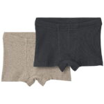 Wheat Boxershorts - Rib - 2-pak - Louis - Navy/Beige