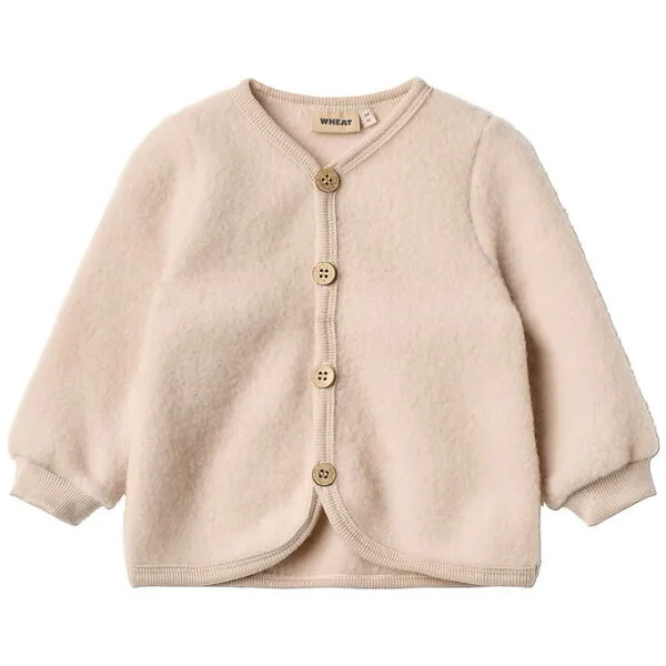 Wheat Cardigan - Uldfleece - Kari - Pale Lilac