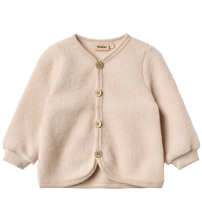 Wheat Cardigan - Uldfleece - Kari - Pale Lilac