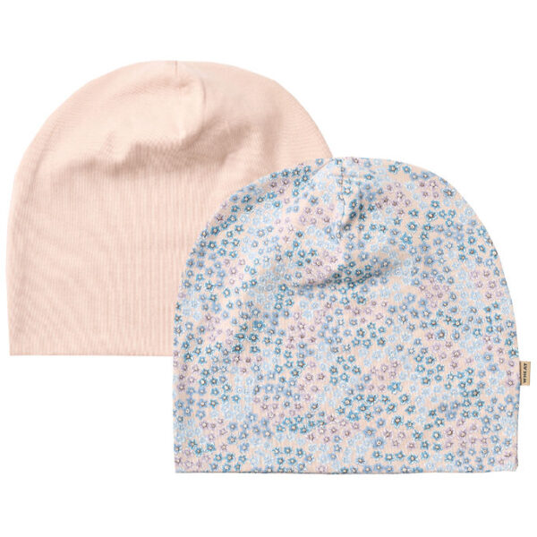 Wheat Huer - 2-pak - Aidan - Powder Blue Flowers/Rosa