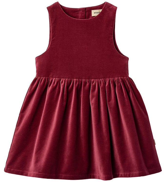 Wheat Kjole - Velour - Thelma - Ruby Red