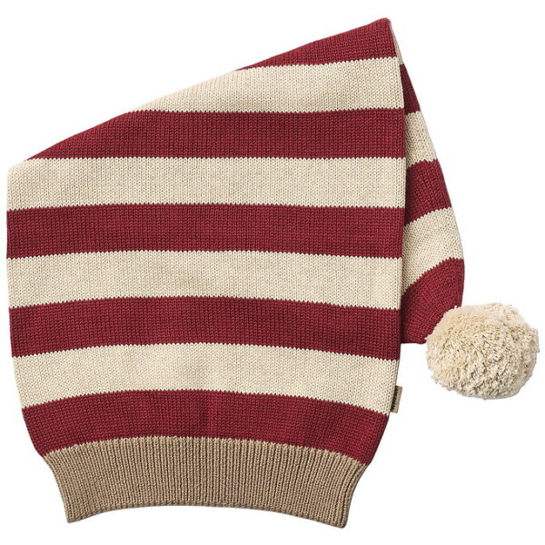 Wheat Nissehue - Strik - Red Stripe