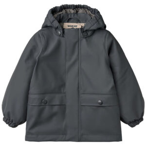 Wheat Regnjakke m. Termo - PU - Aju - Greyblue