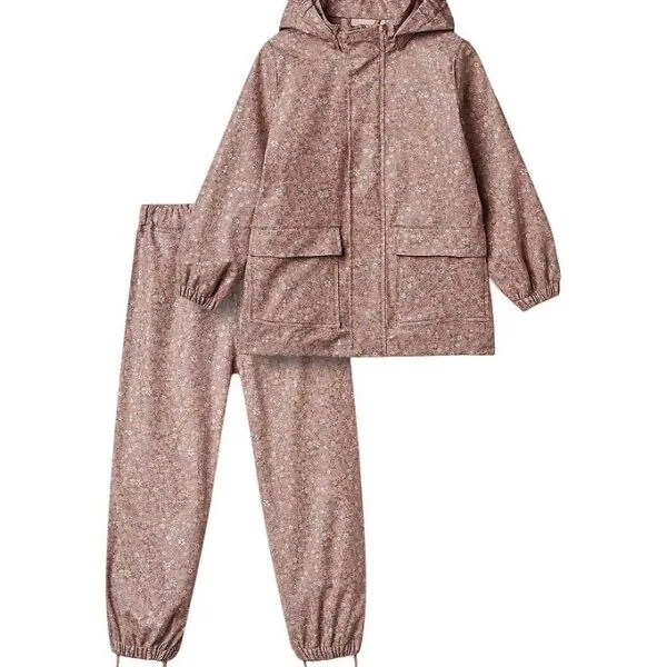 Wheat Regntøj - PU - Ola - Powder Flower Meadow