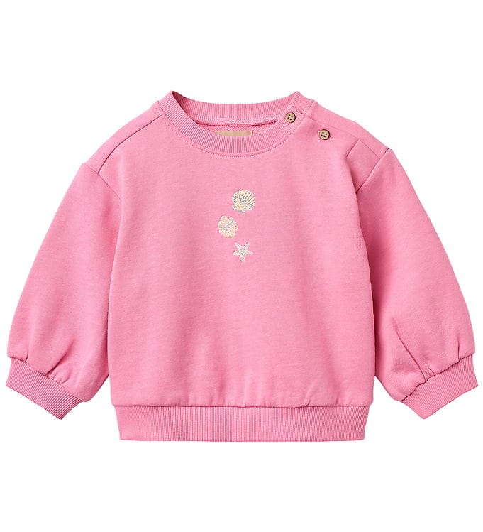 Wheat Sweatshirt - Eliza - Pink m. Muslingeskaller Wheat Sweatshirt - Eliza - Pink m. Muslingeskaller