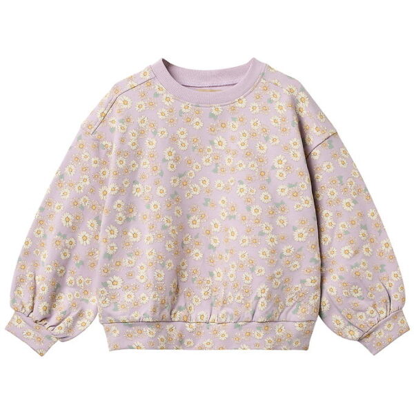 Wheat Sweatshirt - Lia - Lavender Daisies
