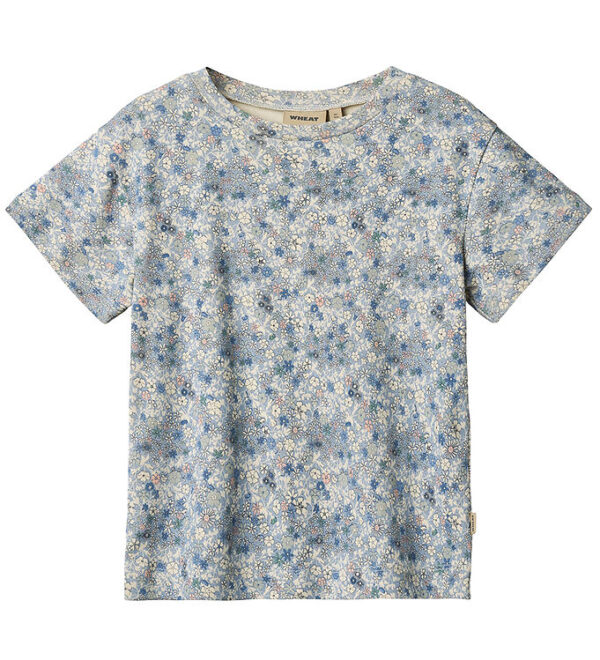 Wheat T-shirt - Ella - Blue Summer Flowers