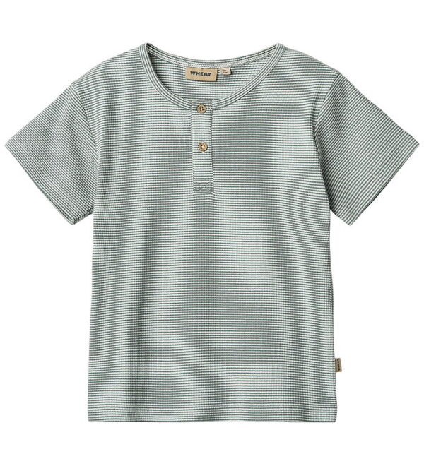 Wheat T-shirt - Rib - Lumi - Stormy Sea Stripe