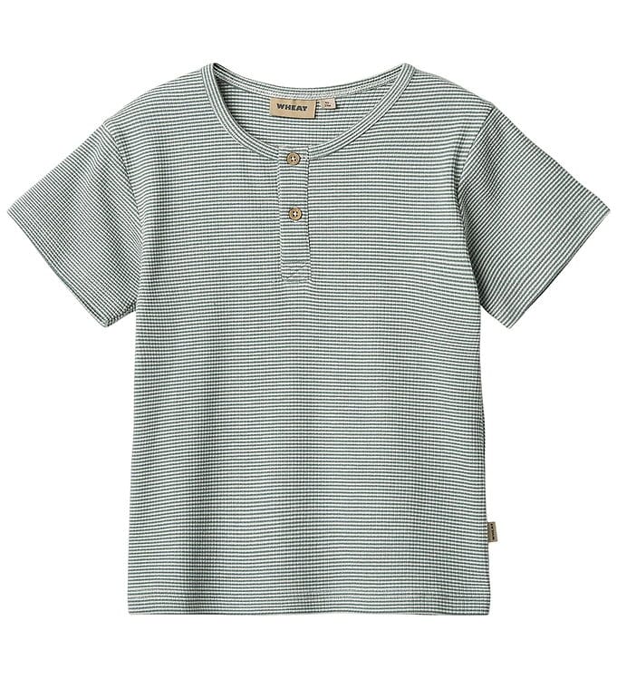 Wheat T-shirt - Rib - Lumi - Stormy Sea Stripe Wheat T-shirt - Rib - Lumi - Stormy Sea Stripe