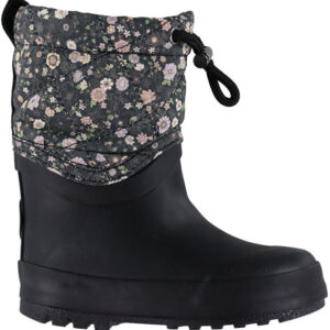 Wheat Termostøvler - Drizzle - Black Sea Open Flowers