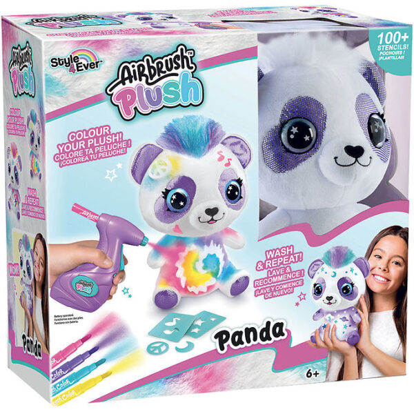 Airbrush Plush Bamse - 23 cm - DYI Panda Airbrush Plush Bamse - 23 cm - DYI Panda