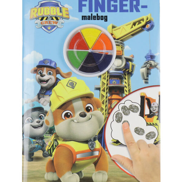 Alvida Bog - Fingermalebog m. Rubble & Crew - Dansk