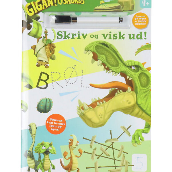 Alvilda Aktivitetsbog - Gigantosaurus - Skriv Og Visk Ud