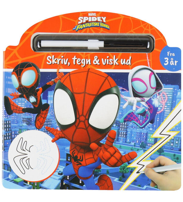 Alvilda Aktivitetsbog - Marvel Spidey - Skriv, Tegn & Visk Ud