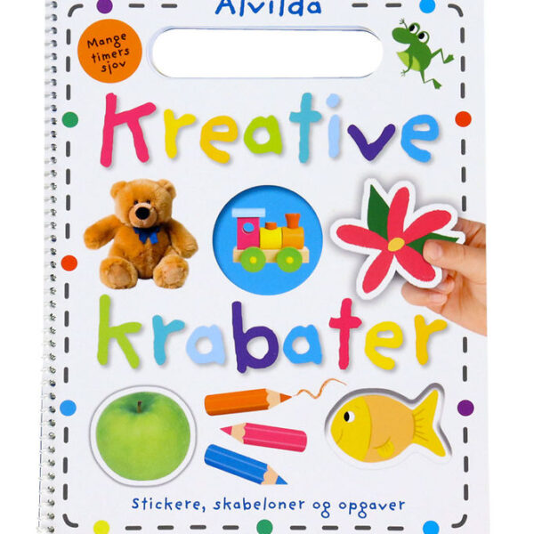 Alvilda Aktivitetsbog m. Klistermærker - Kreative Krabater - DA
