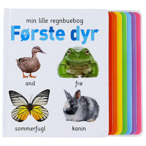 Alvilda Bog - Min Lille Regnbuebog - Første Dyr - Dansk