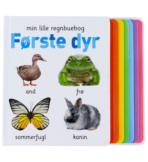Alvilda Bog - Min Lille Regnbuebog - Første Dyr - Dansk