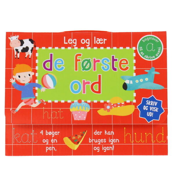 Alvilda Bog - Skriv og Visk Ud - De Første Ord - DA