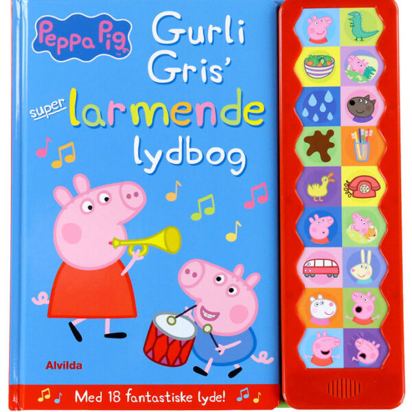 Alvilda Bog m. Lyd - Gurli Gris' Super-larmende Lydbog - Dansk