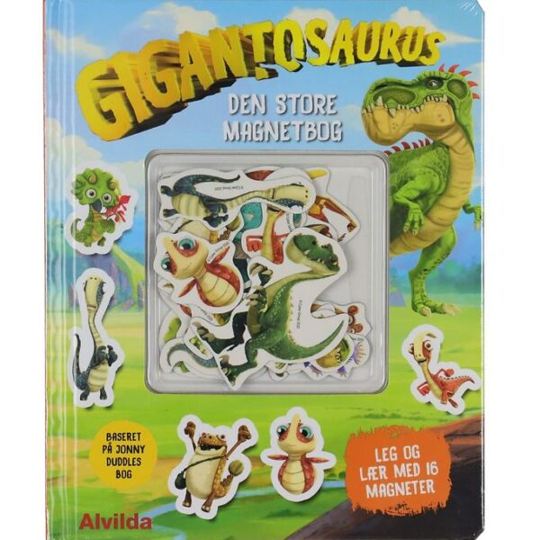 Alvilda Magnetbog - Gigantosaurus - Den Store Magnetbog - Dansk