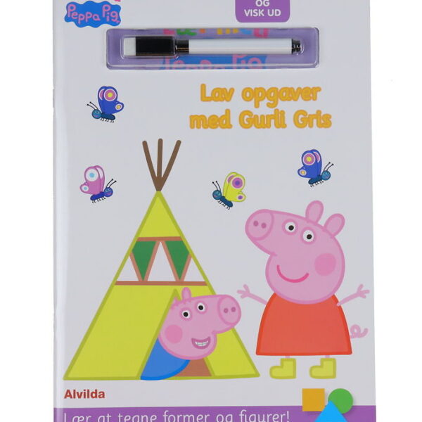 Alvilda Opgavebog - Lær Med Gurli Gris - Skriv Og Visk Ud - Dans