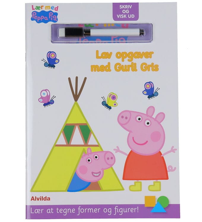 Alvilda Opgavebog - Lær Med Gurli Gris - Skriv Og Visk Ud - Dans