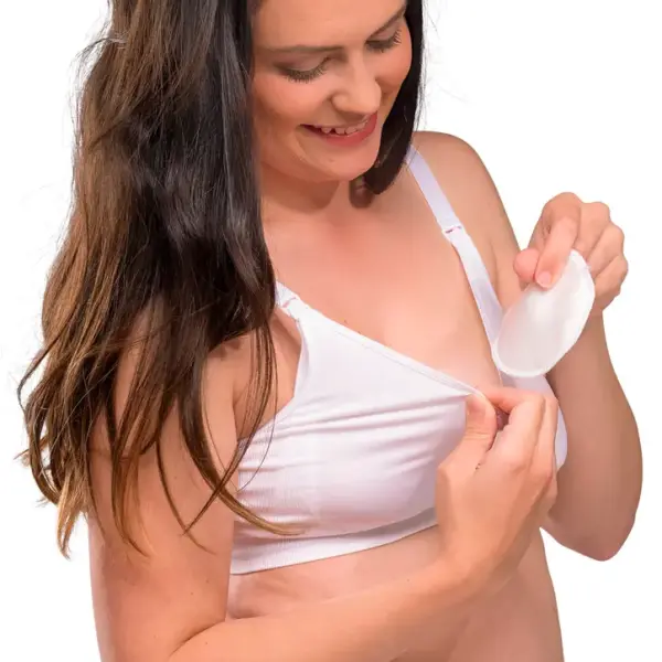 Ammeindlæg i Natur Silke - white 6 stk.