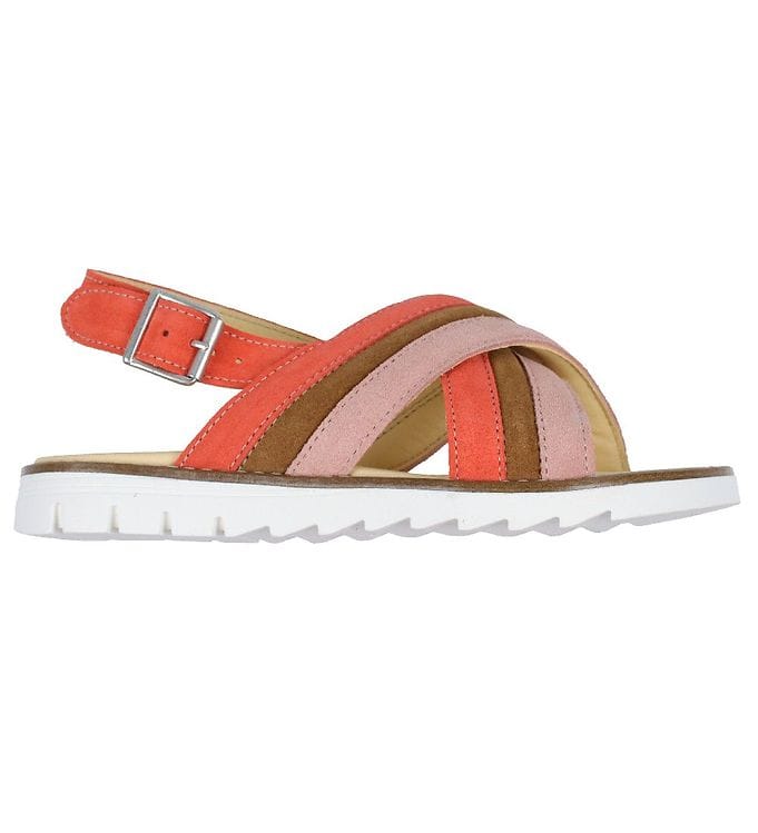 Angulus Sandal - Fersken/Cognac/Koral Angulus Sandal - Fersken/Cognac/Koral