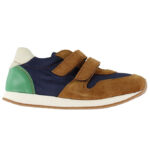 Angulus Sko - Cognac/Navy/Oat/Green