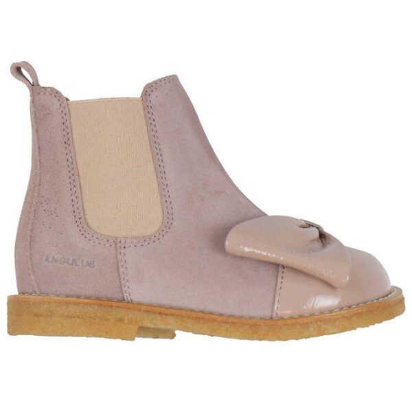 Angulus Støvler - Chelsea - Faded Rose m. Sløjfe