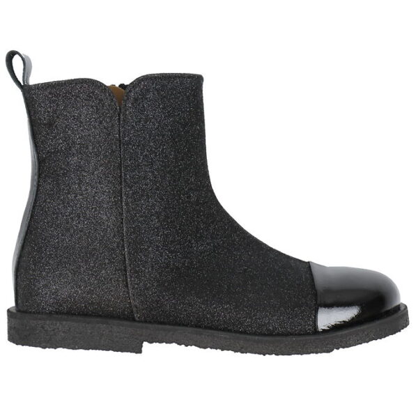 Angulus Støvler - Chelsea - Sort/Glitter