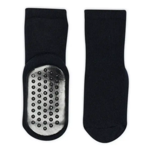 Ankelstrømpe Med Gummisål - navy - 19/21