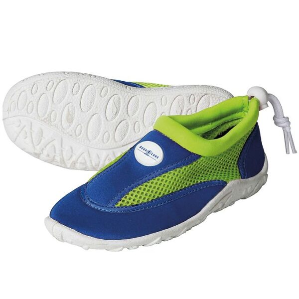 Aqua Lung Badesko - Cancun Jr - Royal Blue/Bright Green