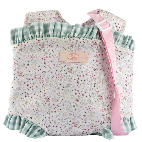 Asi Dukketilbehør - Dukkebæresele - Rosa/Grøn