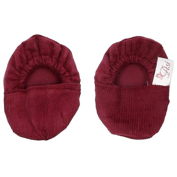 Asi Dukketøj - 43-46 cm - Bløde Sko - Burgundy