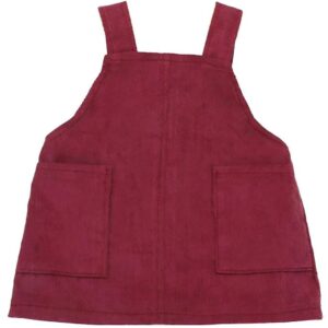 Asi Dukketøj - 43-46 cm - Smækkjole - Burgundy