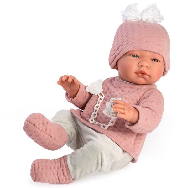 Así dukke 43 cm. Maria - Med bluse og hue