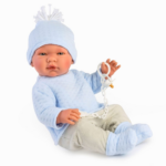 Así dukke 43 cm. Pablo - Med bluse og hue