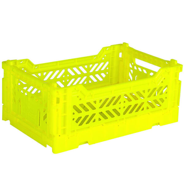 Aykasa Foldekasse - 27x17x11 cm - Mini - Neon Yellow