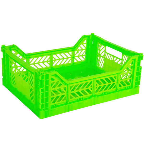 Aykasa Foldekasse - 40x30x15 cm - Midi - Neon Green