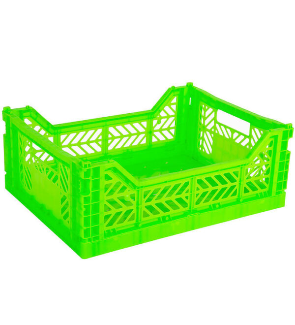 Aykasa Foldekasse - 40x30x15 cm - Midi - Neon Green